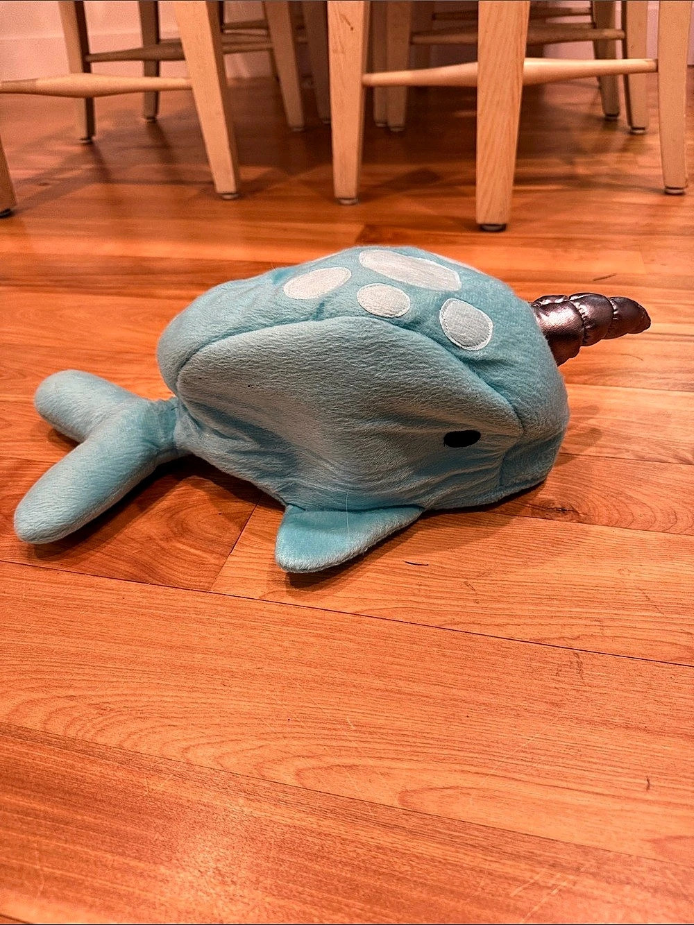 Target Narwhal Costume Hat Blue & White Plush Toy